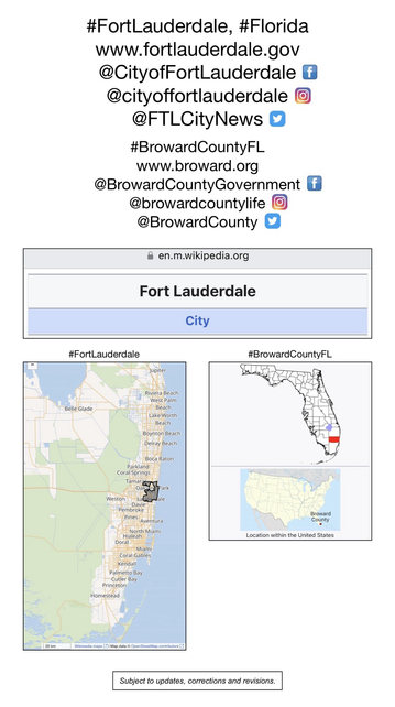 Screenshot of map showing location of Fort Lauderdale, Florida (from Wikipedia).