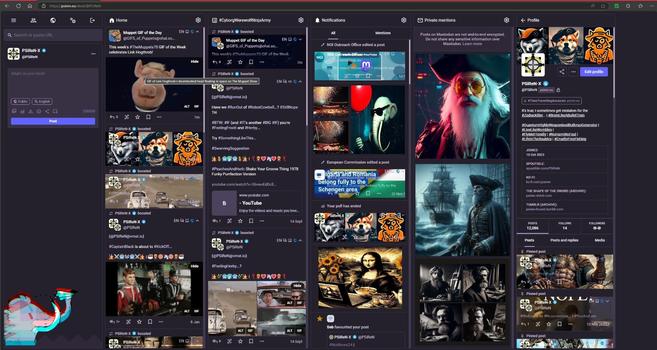 #PSiReN.eu #AdvancedWebInterface v4.3.1+glitch with/or without #CollapsedToots, which are #StillQuiteCool... Whether you #LikeIT... #OrNot...