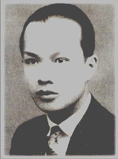 Nguyễn Hữu Thọ in 1932.
Black and white portrait photo.