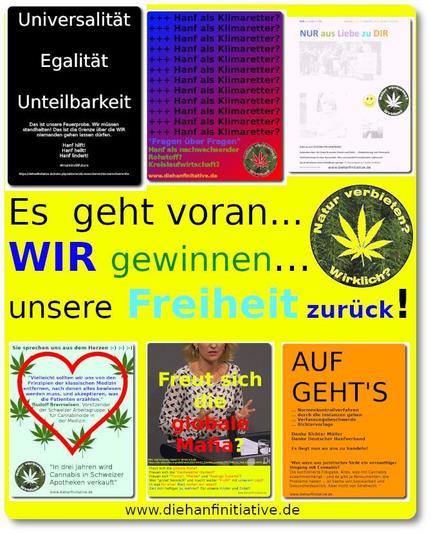 Februar 2025 "Es geht voran... WIR gewinnen... unsere Freiheit zurück!"

steht in der Mitte der Grafik auf gelbem Hintergrund. Oben und unten sind weitere kleinere Grafiken, als Beispiele aus der Arbeit  [2012 - 2022] zu den Recherchen [und immer tieferes Verstehen der Zusammenhänge] über das rassistische Hanfverbot.

Ich denke gerne in Systemen und Netzwerken. Ich nenne das den "Blick über den Tellerrand." Im ganz Kleinen, wie im ganz Großen.

War ich da zu optimistisch? Es ging ja ein wenig voran. Vielleicht könnte eine KI die neutral ist, einmal meine Recherchen auf Evidenz prüfen. Es sind Rätsel - es ist ein Puzzle. :-)

Es sind 1000 Puzzleteile, die auch noch in 1000 Universen versteckt sind. Ein wahrer Schatz, verbuddelt unter Sternenstaub, aus dem auch WIR fast zur Gänze bestehen. ;-) Im Wüstensand.