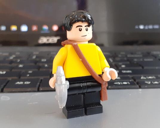 Lt Hikaru Sulu as a LEGO minifigure