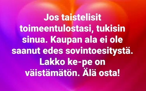 (Tekstimeemissä sama teksti kuin postauksessa)