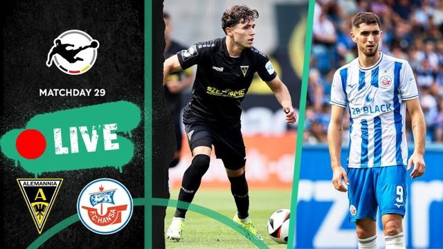 LIVE 🔴 Alemannia Aachen vs. Hansa Rostock | 3rd Division 2024/25