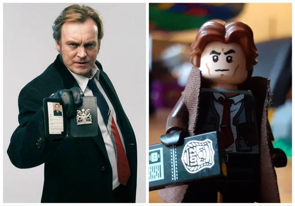 DCI Gene Hunt as a LEGO minifigure