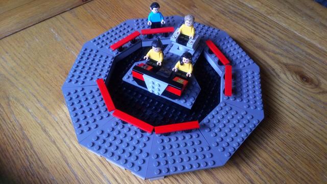 The construction phase of my SNW Bridge MOC