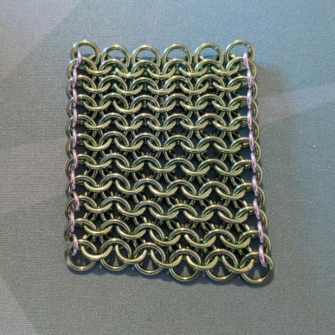 A sheet of green European 4-in-1 on my mat