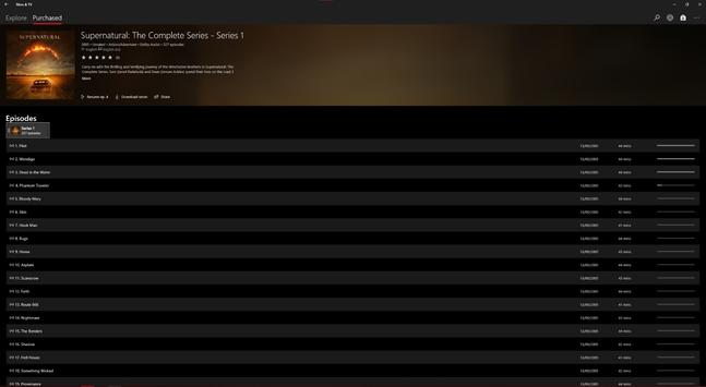 #Supernatural has been #HeavilyDiscounted; because, #IT's #Basically 20-year-old #PopTellyFluff... But, #IT's #SurprisinglyWatchable in #HD with #Support for #DolbyAudio...