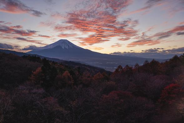 Shot at Nijumagari Pass in Oshino Village, Yamanashi Pref., Japan