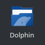 Dolphin's new icon is the same folder as always, but the folder has a little dolphin drawn on it.