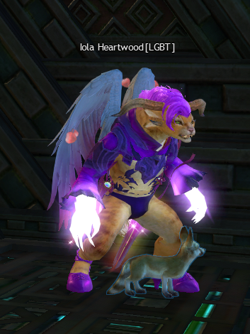 The charr tempest Iola Heartwood, named after the mineral gemstone iolite.