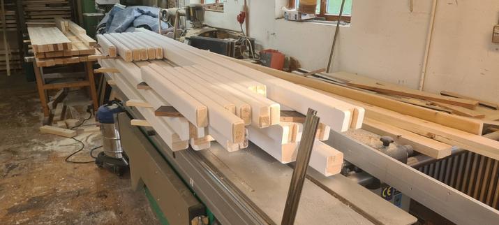 wood parts which are already varnished