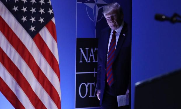 Donald Trump, en una cumbre de la OTAN, en una imagen de archivo. (Sean Gallup)