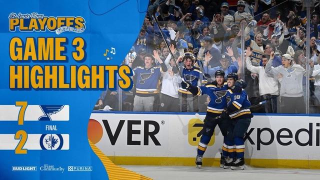 Game 3 Highlights: Blues 7, Winnipeg 2