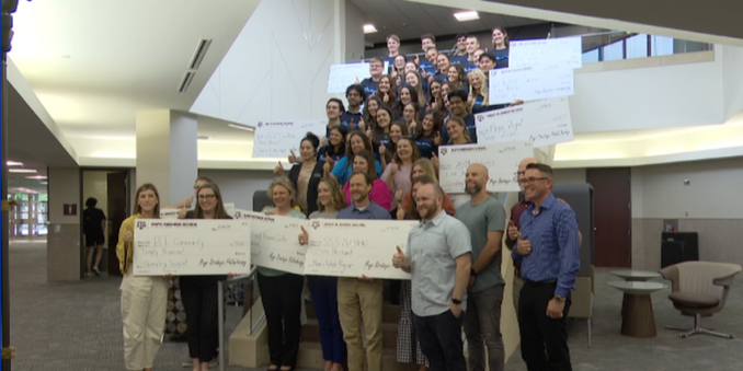 Texas A&M business students grant $170K to 10 Brazos Valley nonprofits