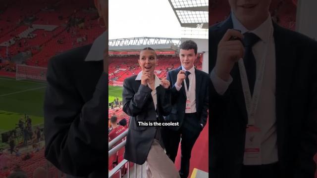 🤩 Millie Bobby Brown & Owen Cooper Are At Anfield!