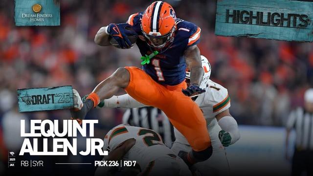 RB LeQuint Allen Jr. Highlights | 2025 NFL Draft | Jacksonville Jaguars