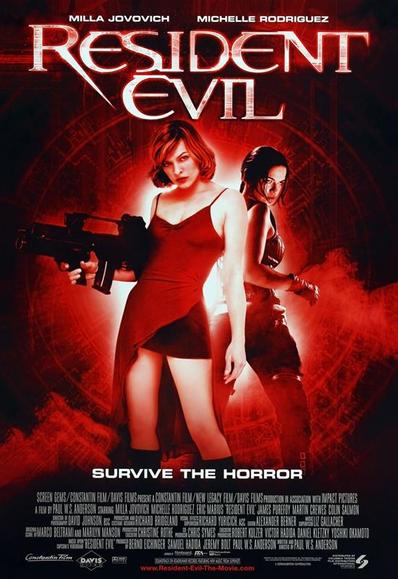 Resident Evil elokuvan juliste.