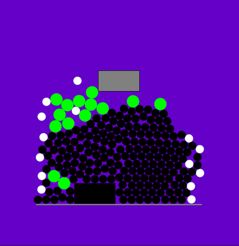 A collection of balls and boxes to test the Pymunk 2D physics library.
