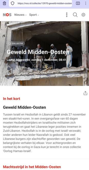 Screenshot van https://nos.nl/collectie/13970-geweld-midden-oosten

"Geweld Midden-Oosten
Laatst bijgewerkt: zondag 1 december, 08:41"