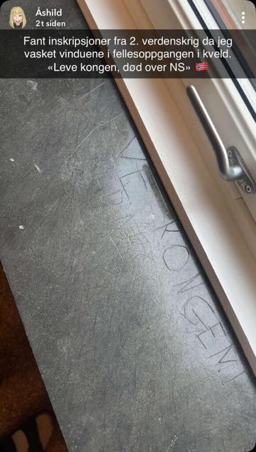 My mother found this while she washed the window sills in our rise