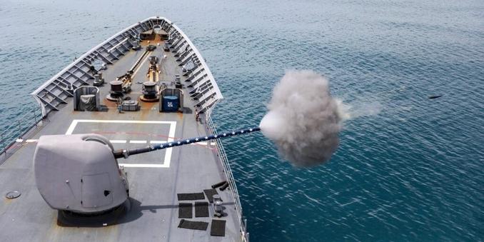 NATO Warships in Red Sea Fight Prove Deck Guns Can Fight Drone War