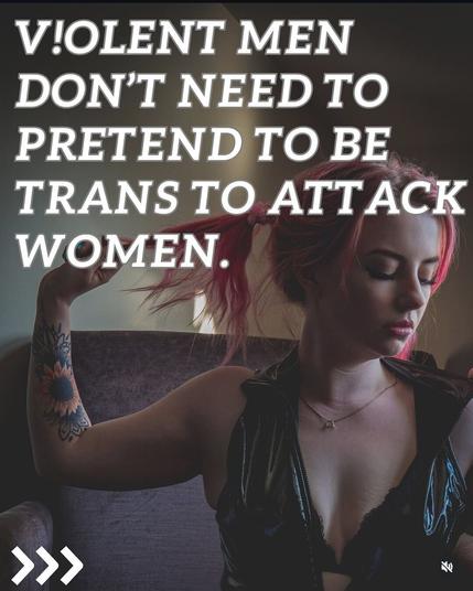 VIOLENT MEN DON'T NEED TO PRETEND TO BE TRANS TO ATTACK WOMEN

A thread