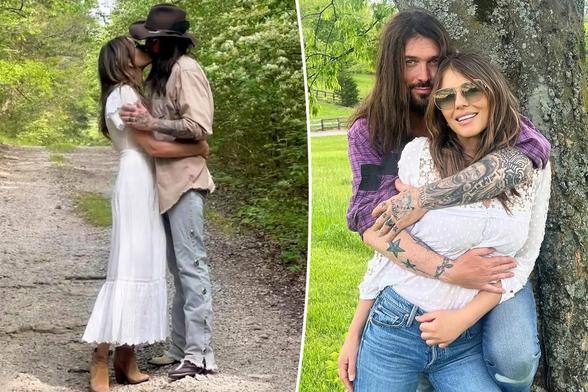 Elizabeth Hurley, Billy Ray Cyrus passionately kiss as surprise romance heats up