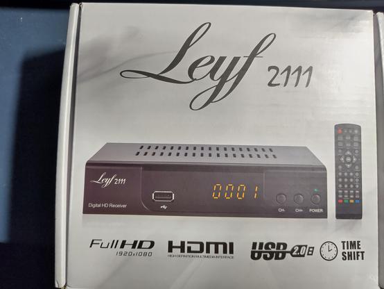 Leyf 2111 Receiver Blick auf die Verpackung.