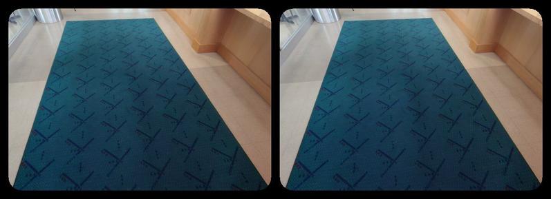 The old blue carpet from Portland airport.