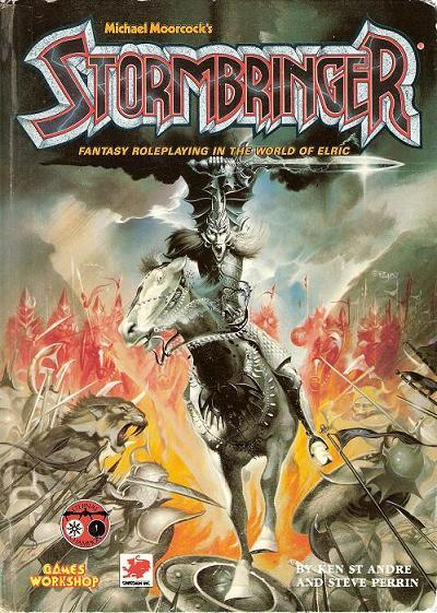 Stormbringer, UK printing by Games Workshop. Peter Andrew Jones, 1987.