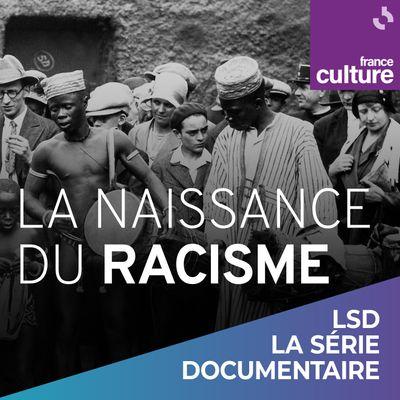 vignette "la naissance du racisme", france culture, avec des personnes noires (possiblement du Dahomey ?) sous l'oeil d'un public blanc