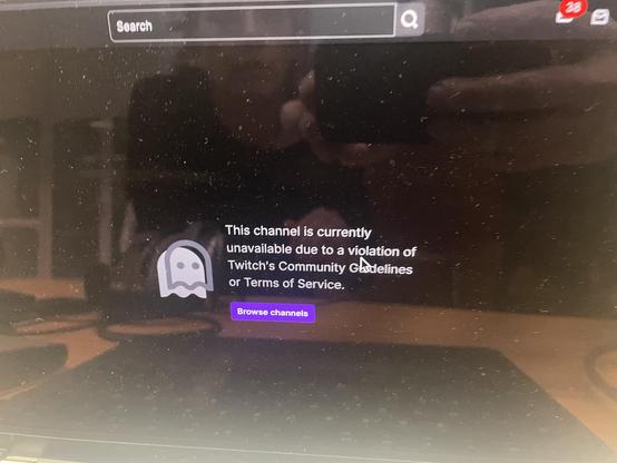 twitch suspended our channel.