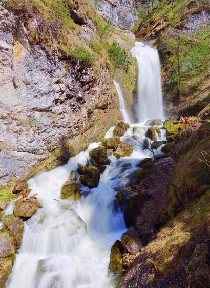waterfall in the palfauer wasserlochklamm, styria