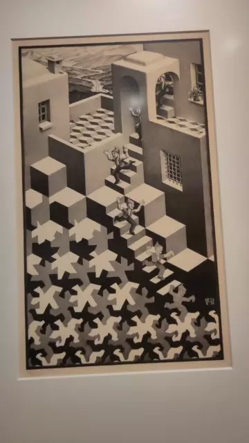 Escher Print with stairs