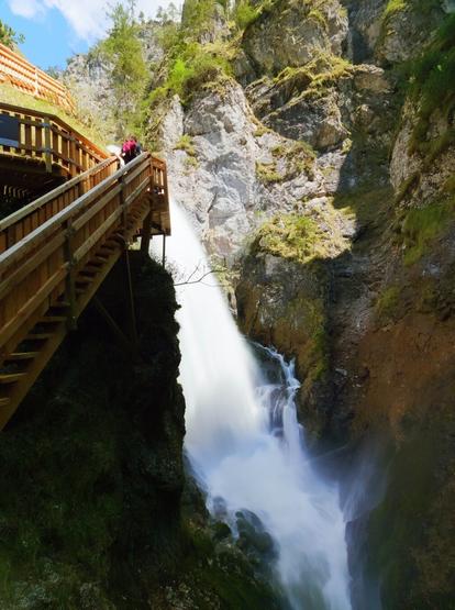 waterfall in the palfauer wasserlochklamm, styria
