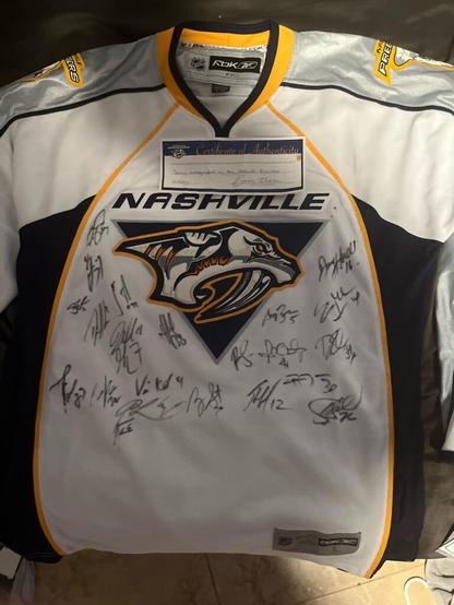 Newest preds jersey added to the collection