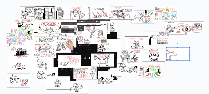 A smattering of screenshots from the Wierd Al Music Vision "mission statement."  I am attempting to stitch them together into one single image.