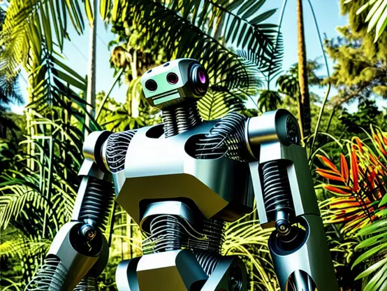 Robot in the jungle