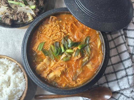 🔥 Kimchi Jjigae — Spicy Korean Stew with Pork Belly