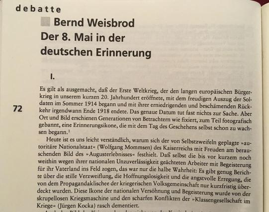Foto vom Anfang des gedruckten Artikels