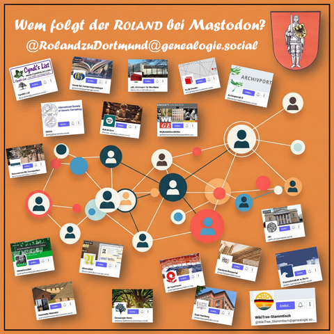RzD-Blog:

Wem folgt der Roland bei Mastodon?

Komm mit auf eine genealogische Reise durch das Fediverse!