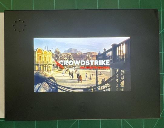 Picture of the stupid video player crowdstrike sent to people with more budget than sense. It plays one video, and that’s it.