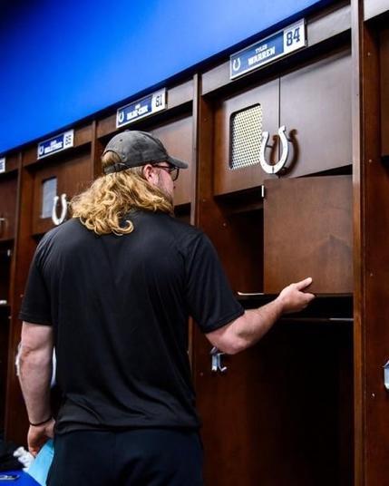 Tyler Warren will be wearing #84. Solid choice.