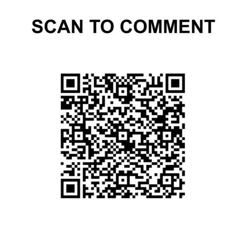 Close up of the QR code