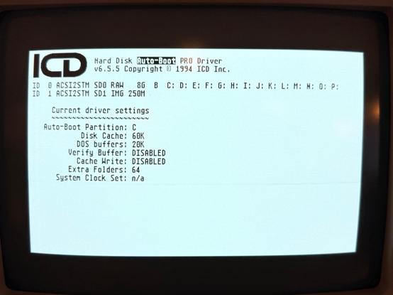 Atari ST booting screen