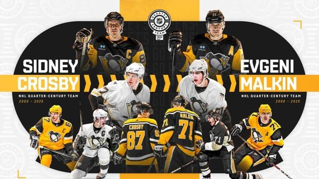 Sidney Crosby and Evgeni Malkin named to NHL Quarter Century Team