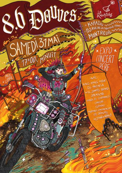8.6 DOUVES

EXPO - CONCERT - PERF

 🗓️ Samedi 31 mai 2025
 ⏰ 17h - minuit
📍Karazou - 153 rue de la Nouvelle France, Montreuil 
💶 Entrée à prix libre et conscient
🥞 Petite restauration à prix libre
🍺 Bière, vin et gourmandises au bar
🚫💳 Cash only - Pas de CB