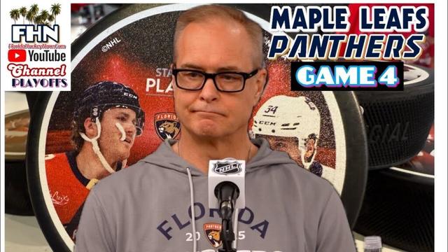 PAUL MAURICE, Panthers Playoff Pregame: Toronto Maple Leafs @ Florida, Game 4