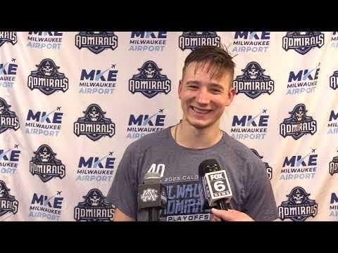 Svech's post game interview after scoring the series-winning goal against the IceHogs