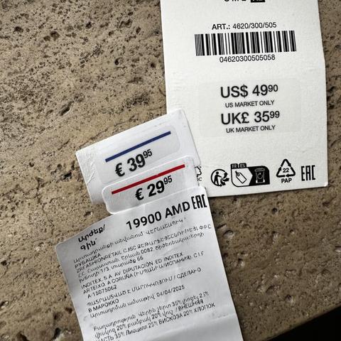 In case you didn’t know, we are paying more than europe for Zara clothing.  And we are getting an older collection